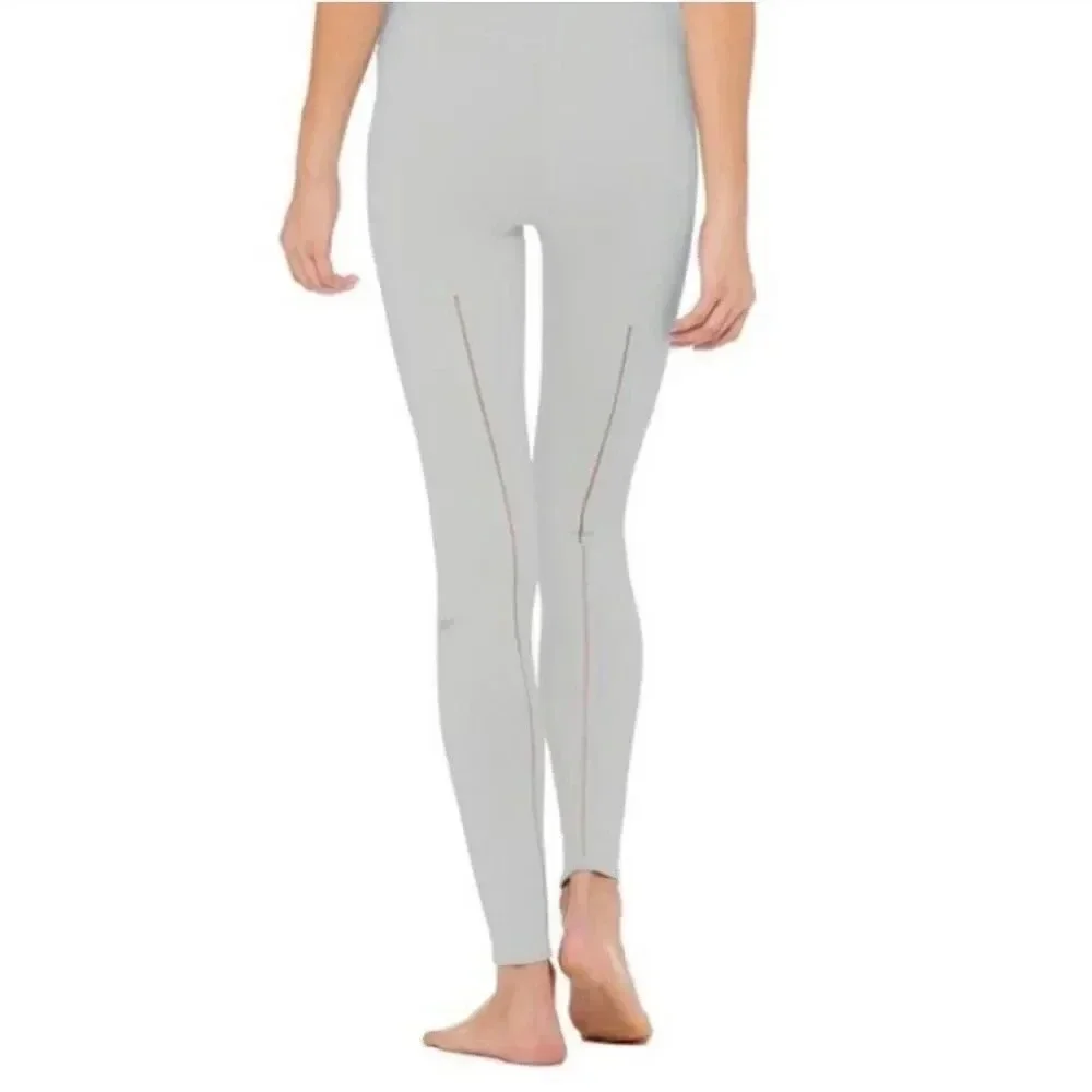 Alo Yoga‎ High-Waist Dash Grey Leggings Size X-small